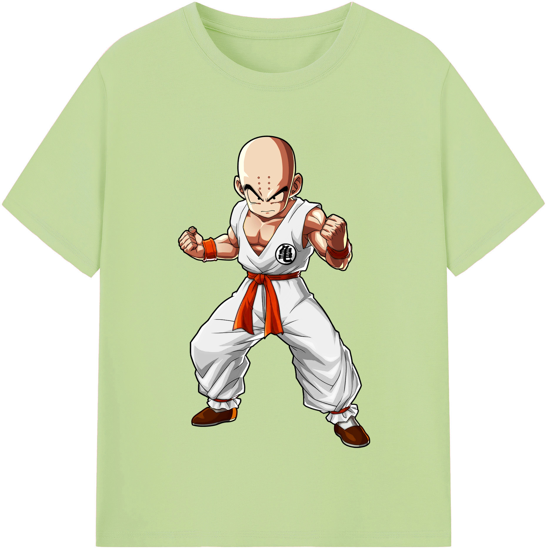 （画像用） ドラゴンボール クリリン DRAGON BALL krillin 綿100％半袖Tシャツ（フロントプリント）
